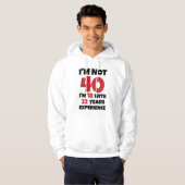 Ich bin nicht 40 hoodie (Vorne ganz)