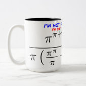 Ich bin nicht 50! zweifarbige tasse (Links)