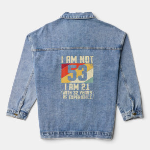 Ich bin nicht 53 Jahre alt bin ich 21 mit 44 Jahre Jeansjacke