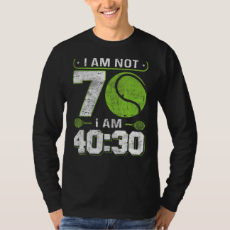 Ich bin nicht 70 Ich bin 4030 70. Geburtstags-Tenn T-Shirt