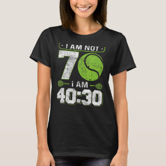 Ich bin nicht 70 Ich bin 4030 70. Geburtstags-Tenn T-Shirt