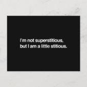 Ich bin nicht abergläubisch, aber ich bin ein biss postkarte (Vorderseite)