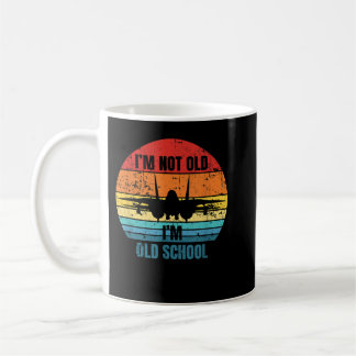 Ich bin nicht alt ich bin alte Schule F-14 Tomcat Kaffeetasse