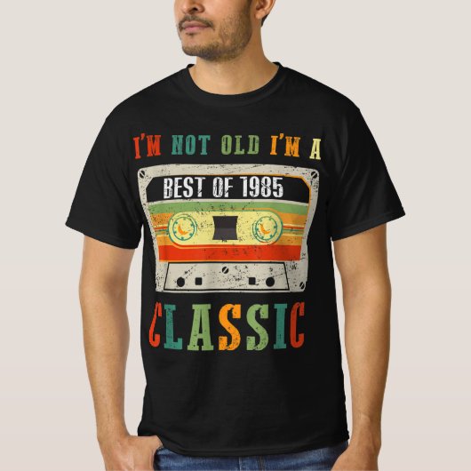 Ich bin nicht alt ich bin ein Klassiker 1985, 1985 T-Shirt (Vorderseite)