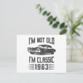 Ich bin nicht alt, ich bin ein klassischer 1963 60 postkarte (Stehend Vorderseite)
