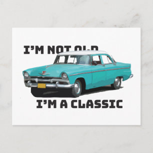 Ich bin nicht alt, ich bin ein klassischer Blue Pl Postkarte