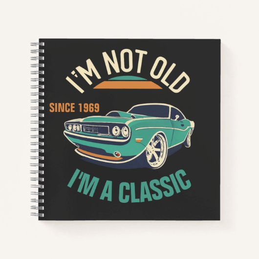 Ich bin nicht alt, ich bin ein klassischer Jahrgan Notizblock (Vorderseite)