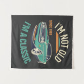 Ich bin nicht alt, ich bin ein klassischer Jahrgan Wandteppich (Vorderseite (Horizontal))