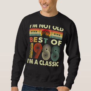 Ich bin nicht alt, ich bin ein klassischer Vintage Sweatshirt