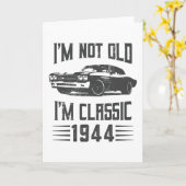 Ich bin nicht alt, ich bin ein klassisches 1944 80 karte (Gelbe Blume)