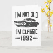 Ich bin nicht alt, ich bin ein klassisches 1992 30 karte (Gelbe Blume)