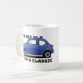 Ich bin nicht alt, ich bin ein klassisches dunkles kaffeetasse (Vorderseite Links)