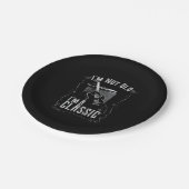 Ich bin nicht alt, ich bin ein klassisches Gitarre Pappteller (Schrägansicht)