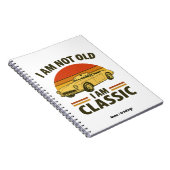 Ich bin nicht alt, ich bin ein klassisches, lustig notizblock (Rechte Seite)