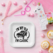 Ich bin nicht alt, ich bin ein klassisches lustige pappteller (Party)