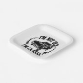 Ich bin nicht alt, ich bin ein klassisches lustige pappteller (Gewinkelt)