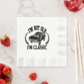 Ich bin nicht alt, ich bin ein klassisches lustige serviette (Beispiel)