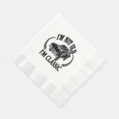 Ich bin nicht alt, ich bin ein klassisches lustige serviette (Ecke)