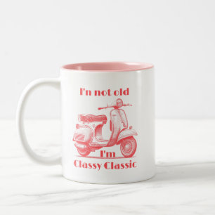 Ich bin nicht alt, ich bin ein klassisches, süßes zweifarbige tasse