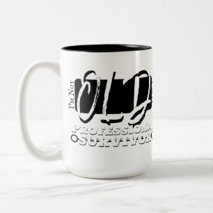 Ich bin nicht alt, ich bin ein professioneller Übe Zweifarbige Tasse