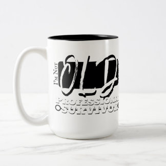 Ich bin nicht alt, ich bin ein professioneller Übe Zweifarbige Tasse