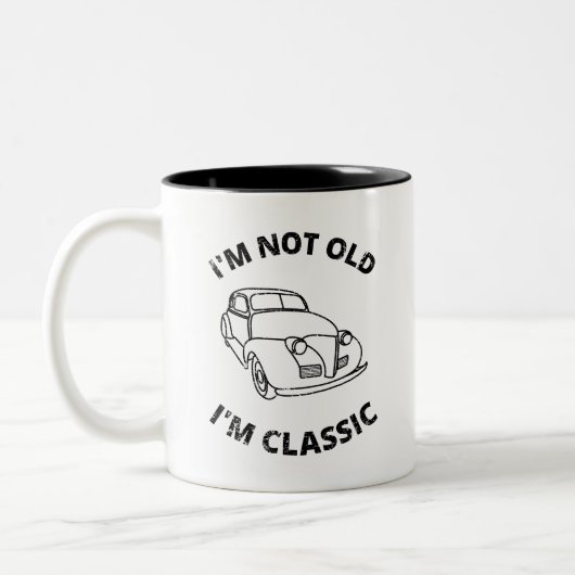 Ich bin nicht alt, ich bin eine klassische Tasse (Links)