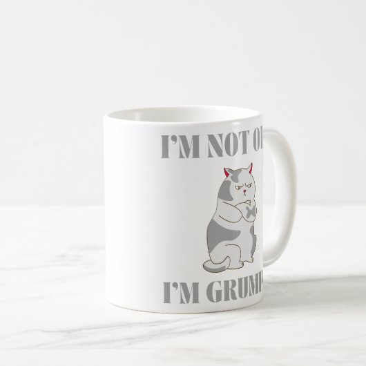 Ich bin nicht alt, ich bin grauenhaft katzenarmes  kaffeetasse (VorderseiteRechts)