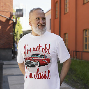 Ich bin nicht alt, ich bin Klassiker Rotes Vintage T-Shirt