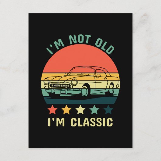 Ich bin nicht alt, ich bin klassisch begleitkarte (Vorderseite)