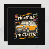 Ich bin nicht alt, ich bin klassisch einladung (Vorne/Hinten)