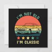 Ich bin nicht alt, ich bin klassisch einladung (Vorderseite)