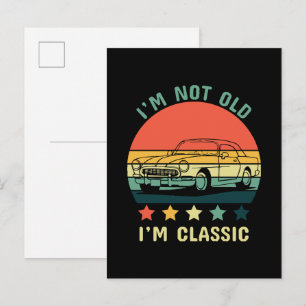 Ich bin nicht alt, ich bin klassisch einladungspostkarte