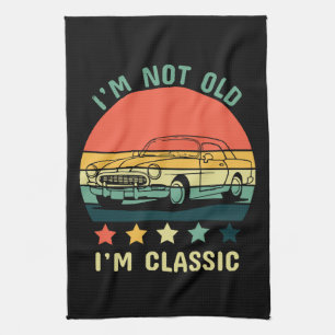 Ich bin nicht alt, ich bin klassisch geschirrtuch