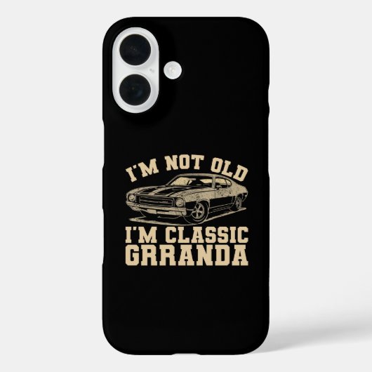 Ich bin nicht alt, ich bin klassisch Grranda Case-Mate iPhone Hülle (Rückseite)