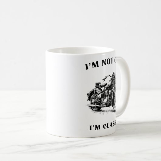 Ich bin nicht alt, ich bin klassisch kaffeetasse (VorderseiteRechts)