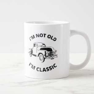 Ich bin nicht alt, ich bin klassisch Kaffeetasse Jumbo-Tasse