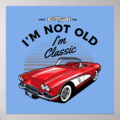 Ich bin nicht alt, ich bin klassisch! Korvette 196 Poster (Vorne)
