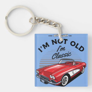 Ich bin nicht alt, ich bin klassisch! Korvette 196 Schlüsselanhänger