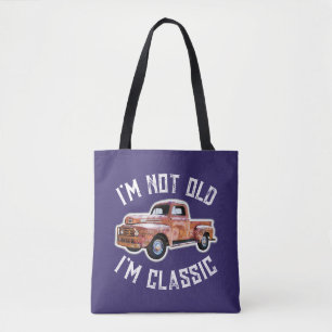 Ich bin nicht alt, ich bin klassisch Lastwagen-Gra Tasche