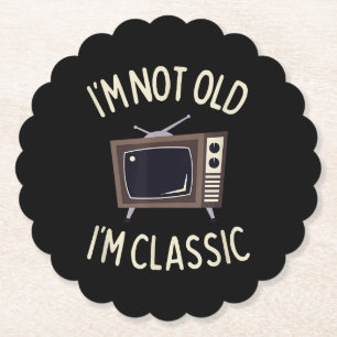 Ich bin nicht alt, ich bin klassisch lustig alt TV Untersetzer