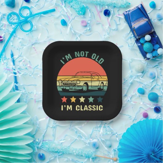 Ich bin nicht alt, ich bin klassisch pappteller (Party)