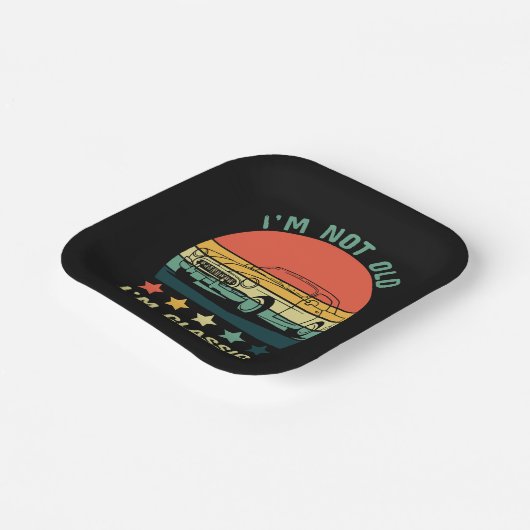 Ich bin nicht alt, ich bin klassisch pappteller (Gewinkelt)