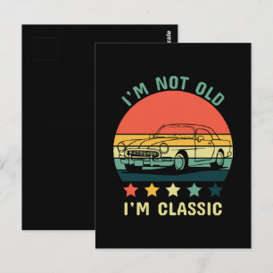 Ich bin nicht alt, ich bin klassisch postkarte