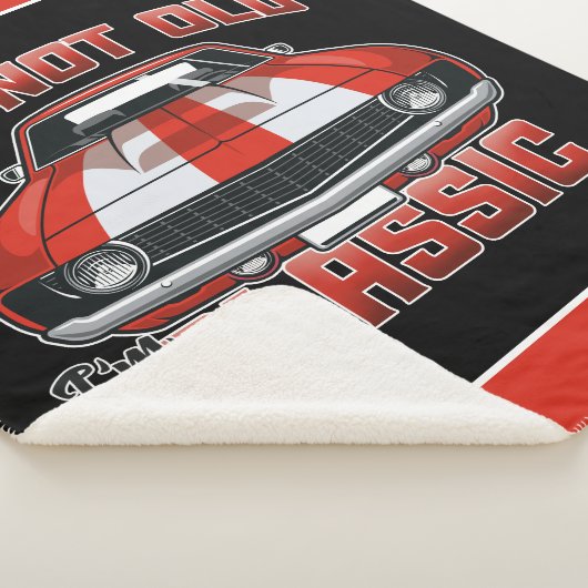 Ich bin nicht alt, ich bin klassisch - Retro Red M Sherpadecke (3/4)