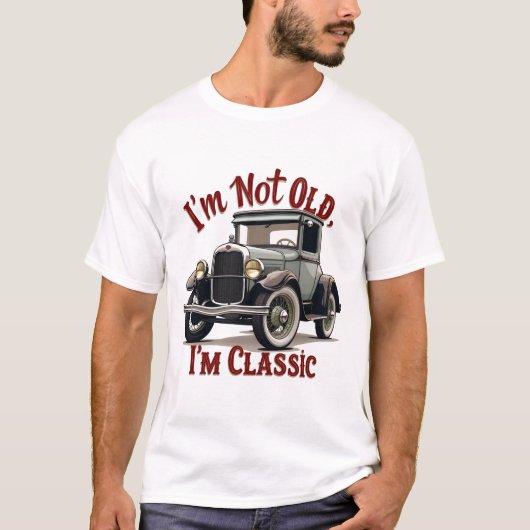 Ich bin nicht alt ich bin klassische Funny Car Gra T-Shirt (Vorderseite)