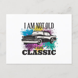 Ich bin nicht alt, ich bin klassische grungy Farbe Postkarte