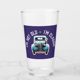 Ich bin nicht alt, ich bin klassischer Autos-Grafi Glas
