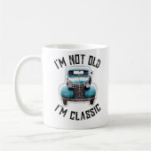 Ich bin nicht alt, ich bin klassischer Autos-Grafi Kaffeetasse (Links)