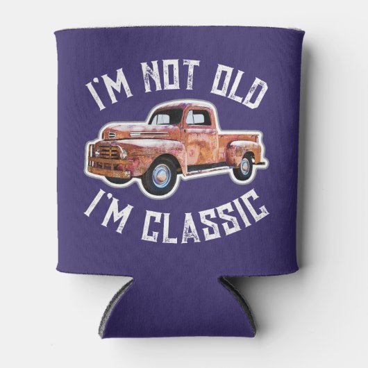 Ich bin nicht alt, ich bin klassischer LKW-Grafik Dosenkühler (Vorderseite)