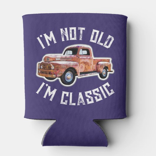 Ich bin nicht alt, ich bin klassischer LKW-Grafik Dosenkühler (Rückseite)